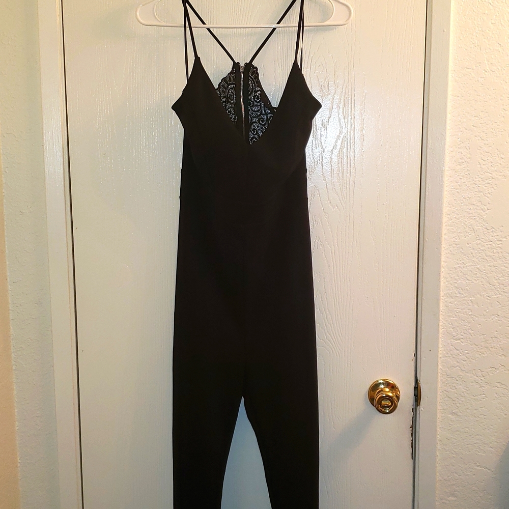 Sexy Black Pants Romper